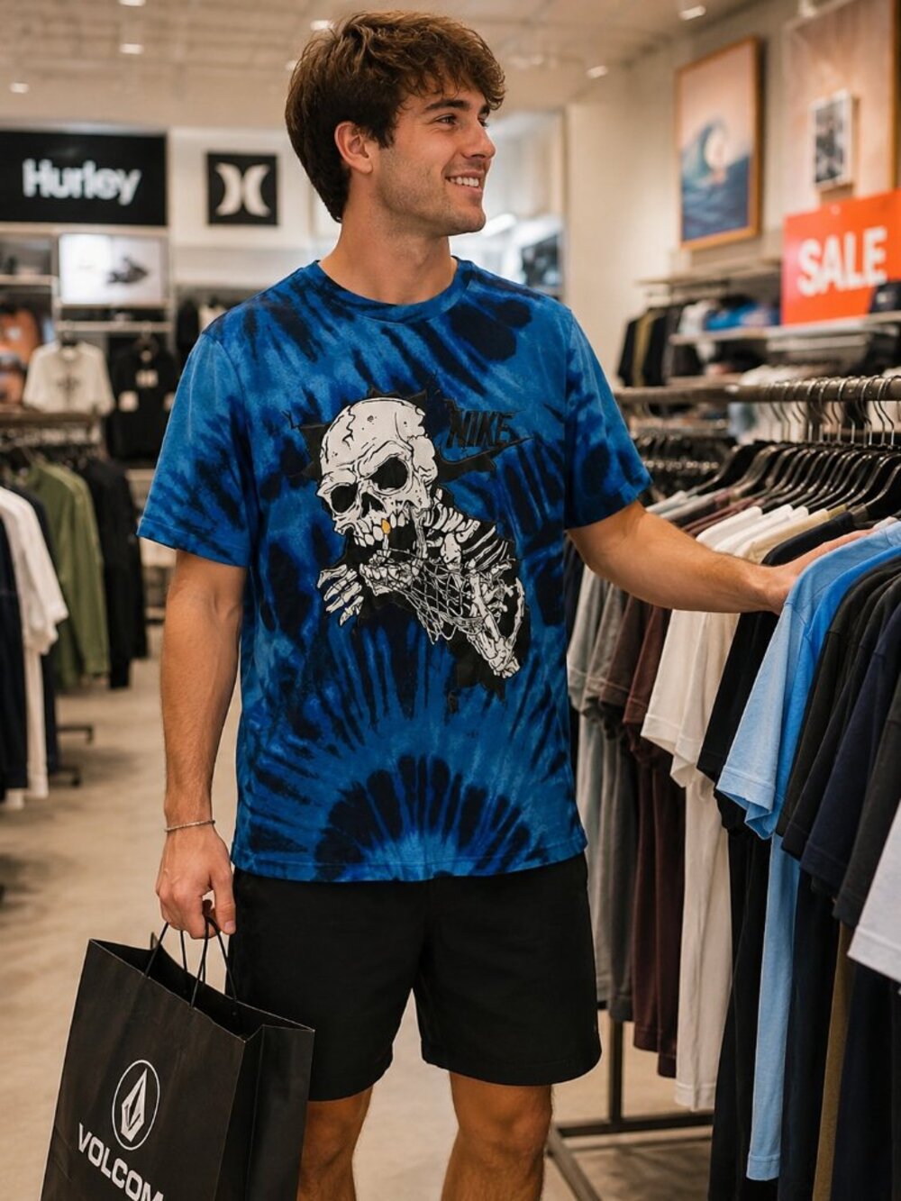 NIKE SKULL TEE ( LARGE)